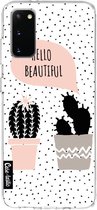 Casetastic Samsung Galaxy S20 4G/5G Hoesje - Softcover Hoesje met Design - Cactus Love Print