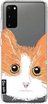 Casetastic Samsung Galaxy S20 4G/5G Hoesje - Softcover Hoesje met Design - Little Cat Print