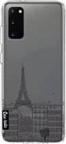 Casetastic Samsung Galaxy S20 4G/5G Hoesje - Softcover Hoesje met Design - Paris City Houses Print