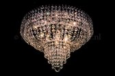 Plafondlamp Salle 8 Lichts (Kristal/Chroom - Ø60cm