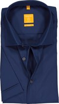 Redmond modern fit overhemd - korte mouw - rookblauw - Strijkvriendelijk - Boordmaat: 37/38