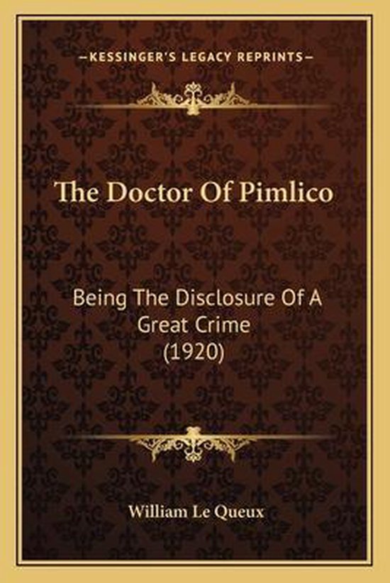 The Doctor of Pimlico - cover