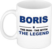 Boris The man, The myth the legend cadeau koffie mok / thee beker 300 ml