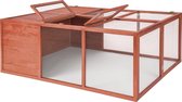 tectake Konijnenhok opvouwbaar 403242