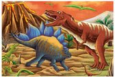 Puzzel 100 stukjes kinderen Dinosaurus 38.1*25.4cm
