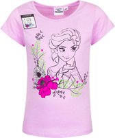 Frozen T-shirt - kleurt in met zonlicht - Roze - maat 116