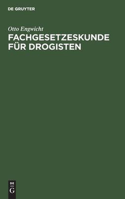 Fachgesetzeskunde Für Drogisten