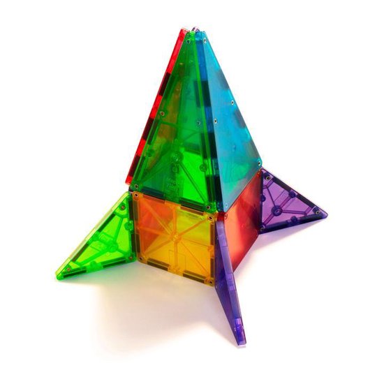 Magna-Tiles Clear Colors - Magnetische tegels voor ruimtelijk inzicht - 32 stuks