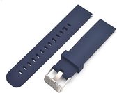 Horlogeband van Siliconen voor Moto 360 2nd Gen 46mm | 22 mm | Horloge Band - Horlogebandjes | Donkerblauw