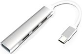 WiseGoods 4 in 1 Macbook USB C Hub - Usb 3.0 Hub Type C - Mini Usb Splitter - Thunderbolt 3 USB-C Dock Adapter OTG - Zilver