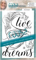 COOSA Crafts stempel A6 -Live Dream A6 Engels COC-030