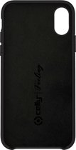 Celly - iPhone XR - Feeling Black - iPhone XR Hoesje Zwart - iPhone Case Black