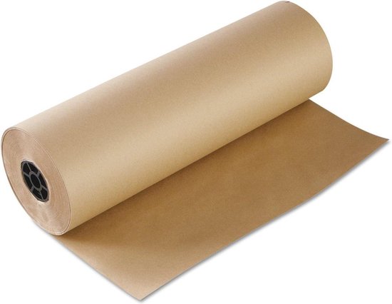 Natronkraft / pakpapier / inpak papier / cadeaupapier - 70cm x 285 meter op  rol | bol.com