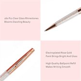 Giftbox | geschenk |rose gold pen met kristallen | zwarte inkt