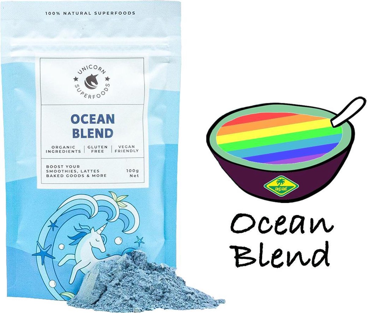 Mélange Ocean à la spiruline bleue Superaliments Unicorn 100g