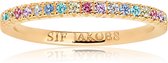 Sif Jakobs juwelen dames De ring 925 sterling zilver Zirkonia 56 Goud / Multicolor 32005986