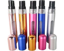 Mini Parfum Flesje 4 stuks- navulbaar| Travel Formaat Navulbare Parfum Verstuiver-Lipstick Formaat/ LOUZIR