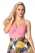 Dancing Days Mouwloze top -XL- Wrap front Roze