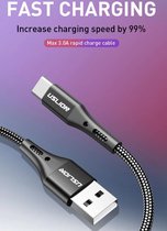 USLION data- en laadkabel - USB C - 1 Meter