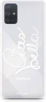 Fooncase Hoesje Geschikt voor Samsung Galaxy A51 - Shockproof Case - Back Cover / Soft Case - Ciao Bella!