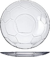 Voetbal - Dessert Borden - 19cm - Transparant - Glas - (set van 8)