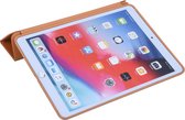 Smartcase  Tablethoes voor Apple iPad 10.2 2019 - Vegan leder - Automatische sluimerstand - Bruin - XLmobiel.nl