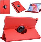 Apple iPad 10.2 (2019) Rood 360 graden draaibare hoesje - Book Case Tablethoes