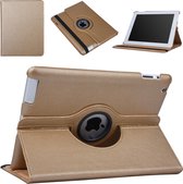 Apple iPad 2-3-4 Goud 360 graden draaibare hoes - Book Case Tablethoes