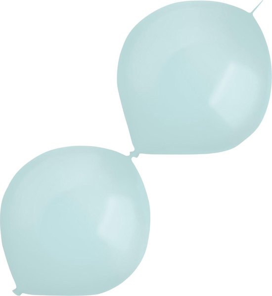 Amscan Slingerballonnen 30 Cm Latex Crystal Blauw 50 Stuks
