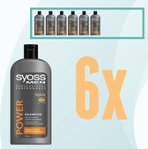 Bol.com Syoss - Power - Men - Shampoo - 6x 500ml - Voordeelverpakking - Voordeelbundel - Syoss Pakket - aanbieding