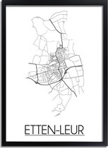 DesignClaud Etten-Leur Plattegrond poster B2 poster (50x70cm)