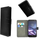 Motorola Moto Z smartphone hoesje wallet book style case zwart