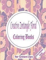 Creative Zentangle Floral Coloring Books for Grown-Ups