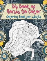 Big Book of Horses to Color - Coloring Book for adults