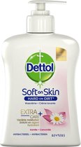 Dettol® - EXTRA CARE - Soft on Skin - Hard on Dirt - Antibacterieel - Hydraterende vloeibare handzeep - wasgel - dermatologisch getest - optimale verzorging