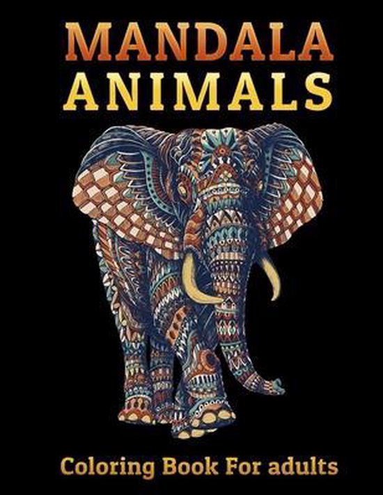 MANDALA Animals Coloring Book For adults - cover