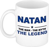 Natan The man, The myth the legend cadeau koffie mok / thee beker 300 ml