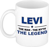 Levi The man, The myth the legend cadeau koffie mok / thee beker 300 ml