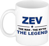 Zev The man, The myth the legend cadeau koffie mok / thee beker 300 ml