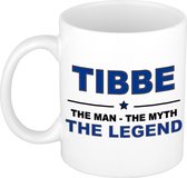 Tibbe The man, The myth the legend cadeau koffie mok / thee beker 300 ml
