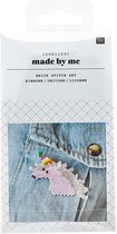 Doe-het-zelf hobbypakket Steentjessteek | DIY-Set Brick Stitch - Maak je eigen Broche met Peyote Rijgtechniek - eenhoorn