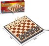 Afbeelding van het spelletje Chess set - Magnetisch schaakbord - inklapbaar bord - 33x33 cm