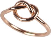 Fate Jewellery Ring FJ167 - Love Knot - 925 Zilver, Rosé verguld - 19mm