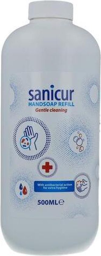 Sanicur antibacteriële handzeep navulling - 500 ml