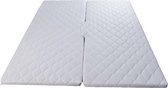 Beddenleeuw Splittopper Traagschuim (4cm) - Vlinder - 160x200