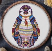 Borduurpakket MANDALA PINGUIN