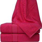 Homéé® Bamboe badlakens - set van 3 stuks - Fuchsia - 70x130cm