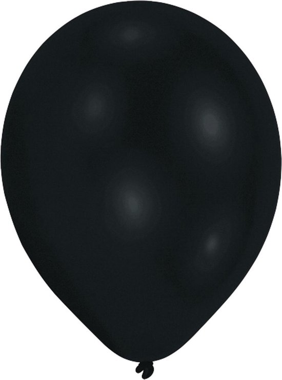 Amscan Ballonnen 27,5 Cm Latex Zwart 10 Stuks