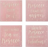 Sass&Belle - Prosecco - Onderleggers Roze en Goud