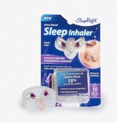 SleepRight Lavendel Neusspreider Sleep Inhaler | One Size fits All | Helpt bij goed en gezond slapen | Geniet van weldadige lavendel dampen | Beter slapen door meer luchtopname | Verhoogt luchtstroom met 58% | Made in USA